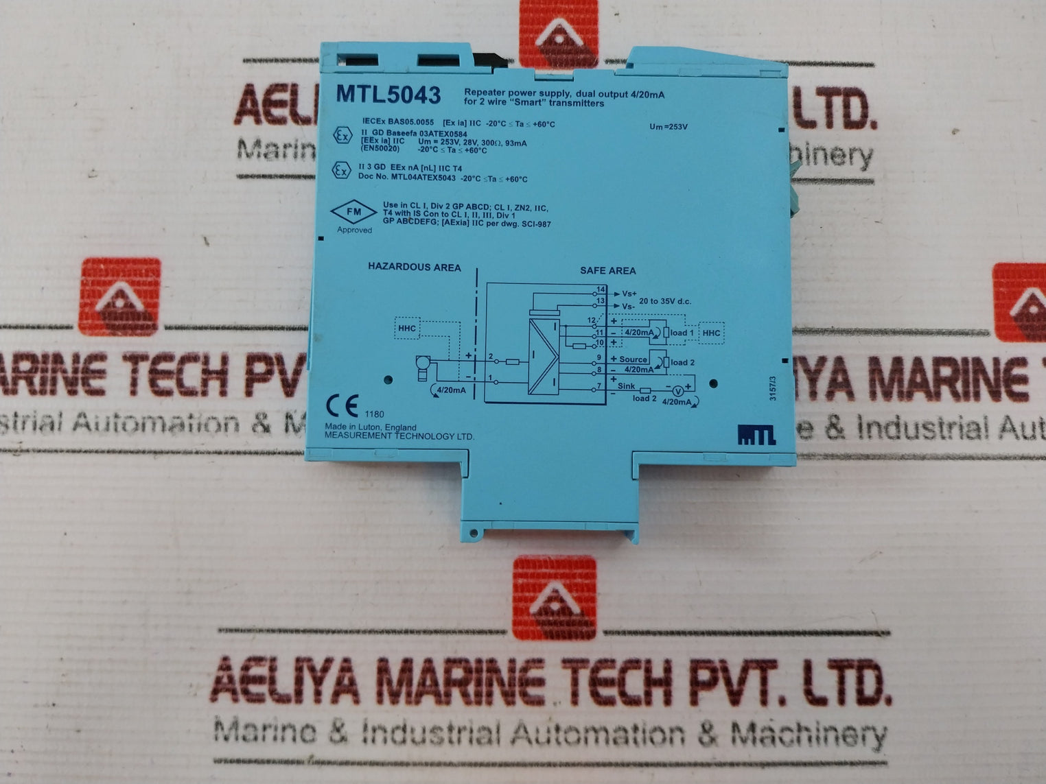 Measurement Technology Mtl5043 Repeater Power Supply 253V-4/20Ma