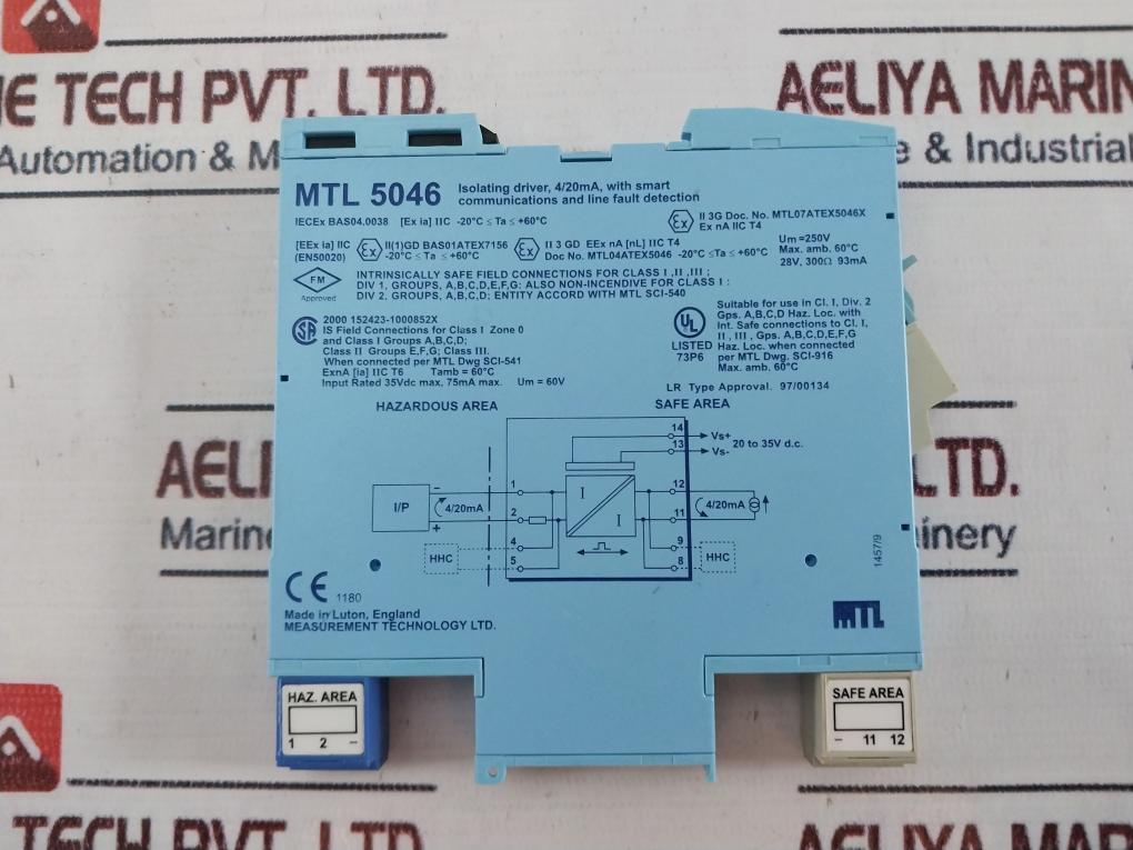 Measurement Technology Mtl5046 Isolating Driver 250V