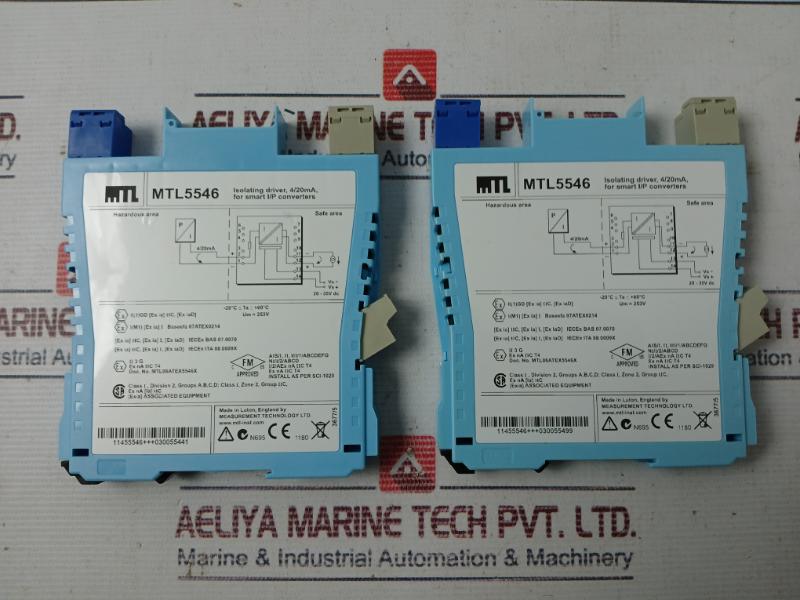 Measurement Technology Mtl5546 Isolating Driver Ex Na Iic T4 Um= 253V
