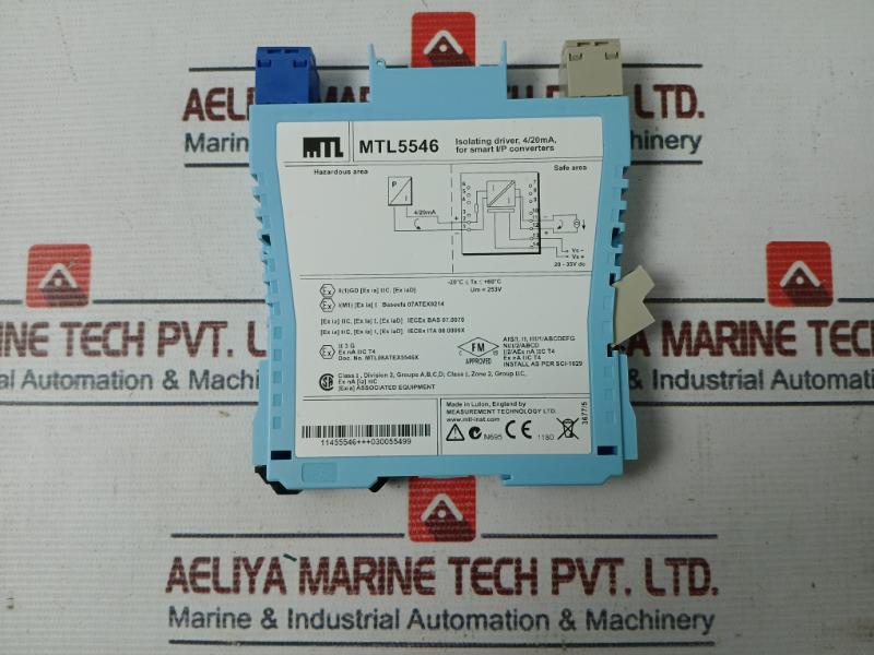 Measurement Technology Mtl5546 Isolating Driver Ex Na Iic T4 Um= 253V