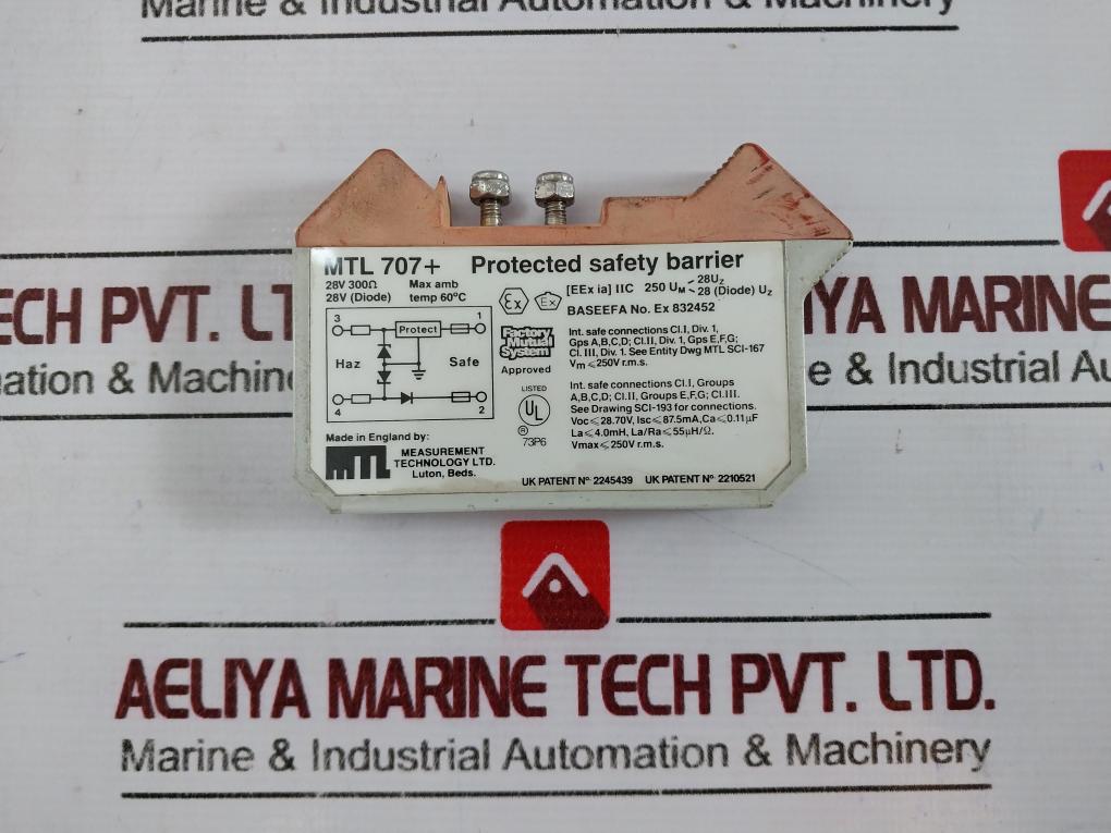 Measurement Technology Mtl 707+ Protected Safety Barrier 250v