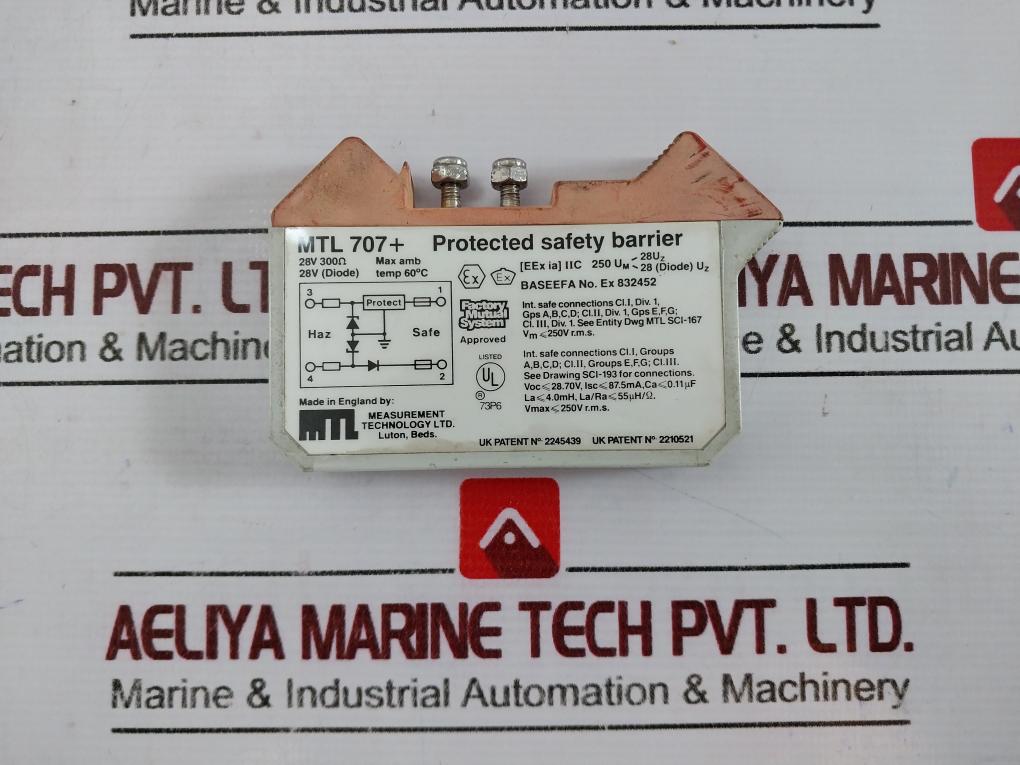 Measurement Technology Mtl 707+ Protected Safety Barrier