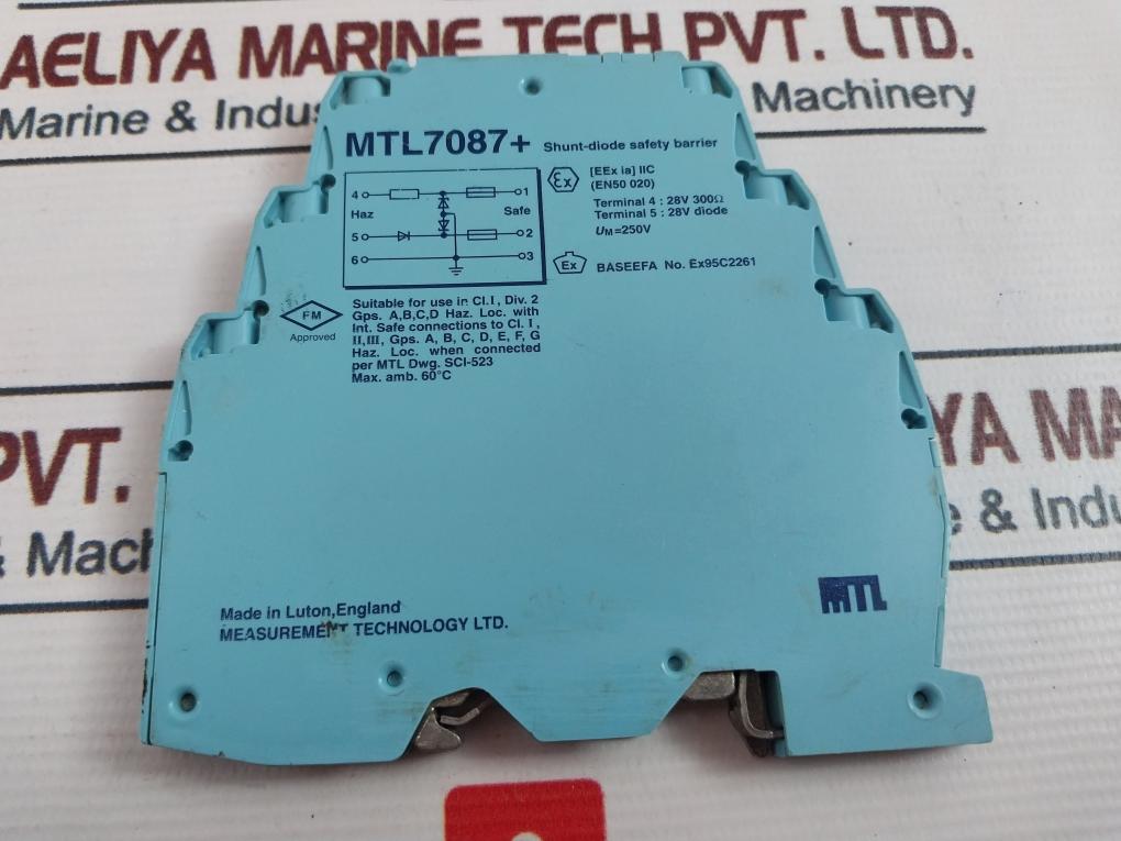 Measurement Technology Mtl7087+ Shunt-diode Safety Barrier 250V