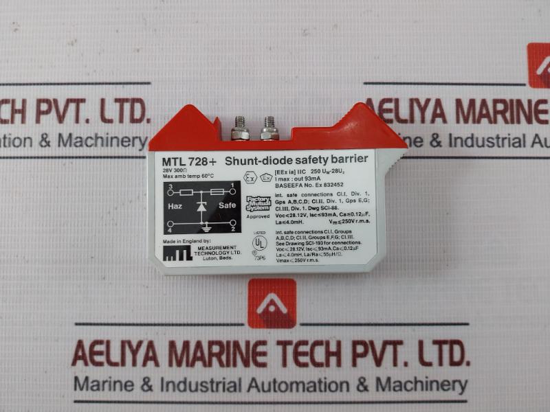 Measurement Technology Mtl 728+ Shunt-diode Safety Barrier 28V 300Ω