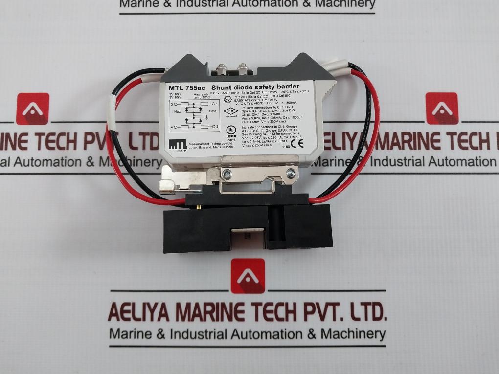 Measurement Technology Mtl 755Ac Shunt-diode Safety Barrier 3V 250Vac/Dc 300Ma