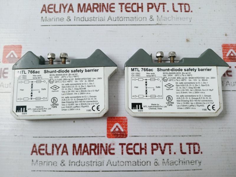 Measurement Technology Mtl 766ac Shunt-diode Safety Barrier 12v 150ω