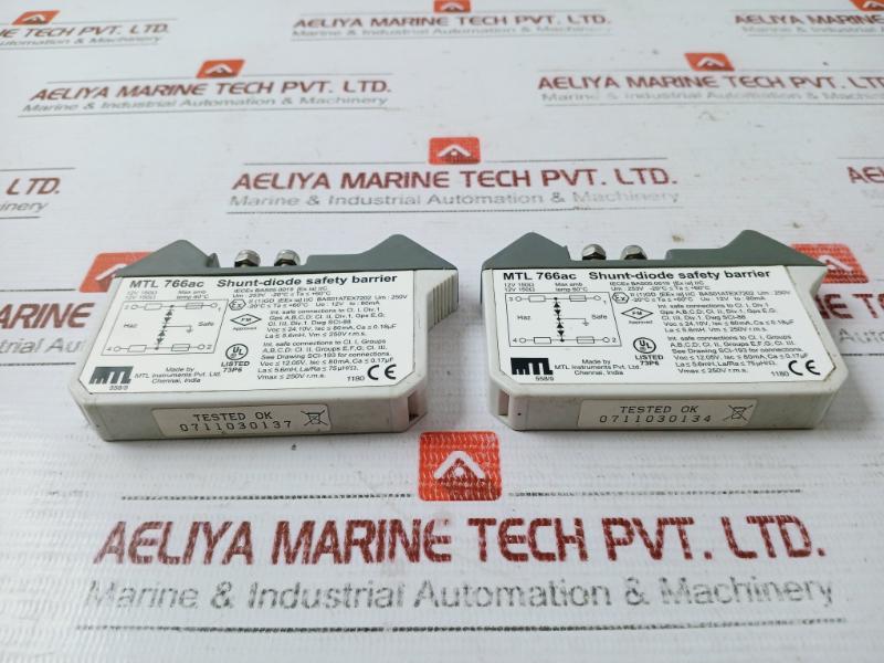 Measurement Technology Mtl 766ac Shunt-diode Safety Barrier 12v 150ω
