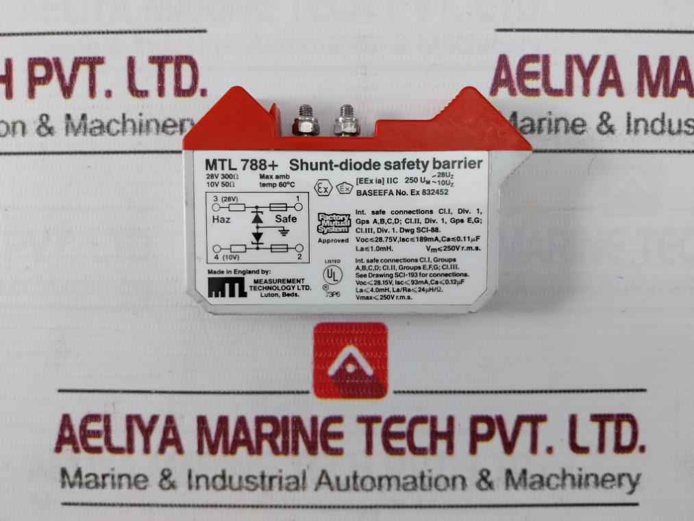 Measurement Technology Mtl 788+ Shunt-diode Safety Barrier Temp 60˚C
