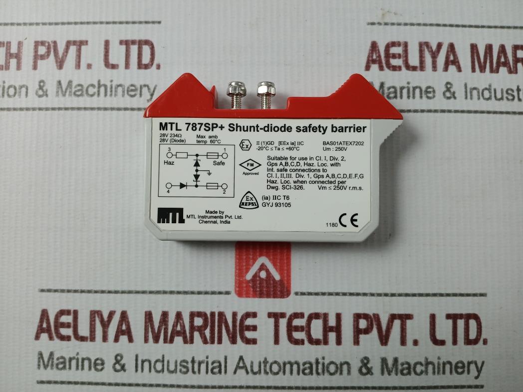 Measurement Technology Mtl787Sp+ 2-channel Shunt-diode Safety Barrier