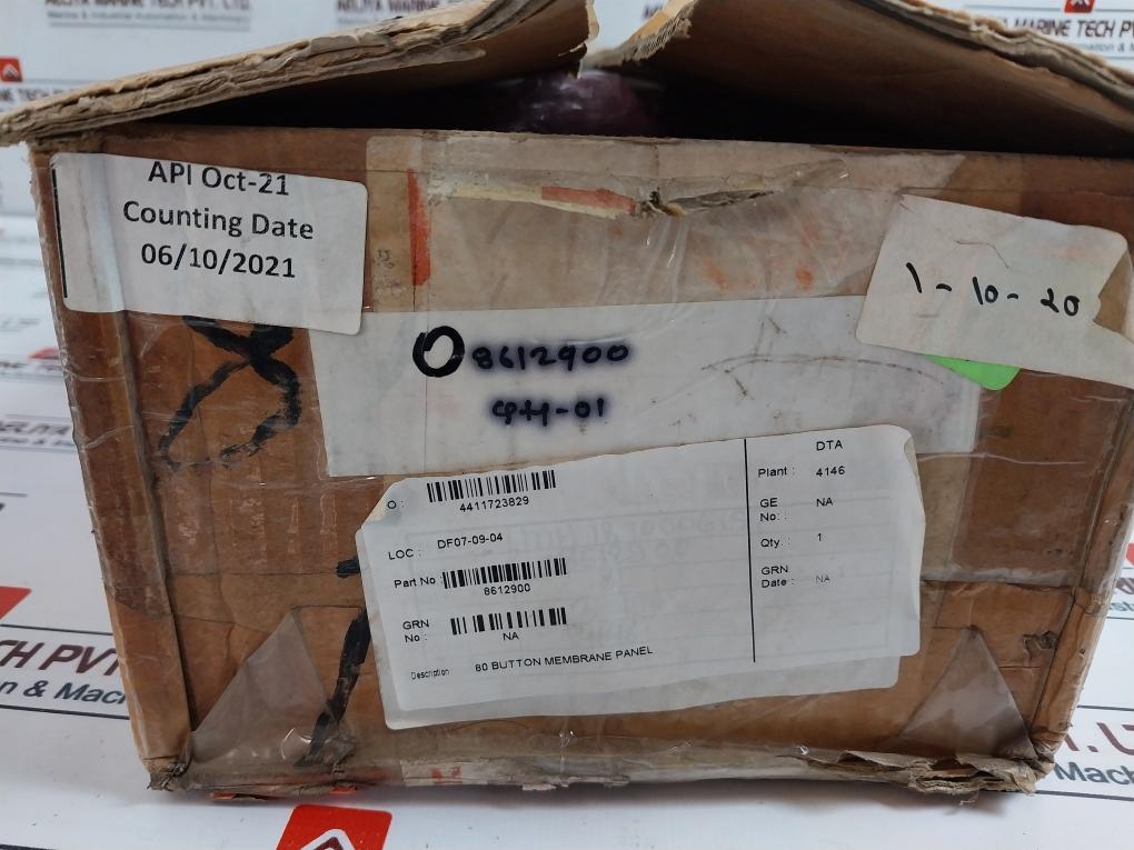 Measurex 8612900 Standard Matrix 80 Button Membrane Keypad 04406400 Rev.A