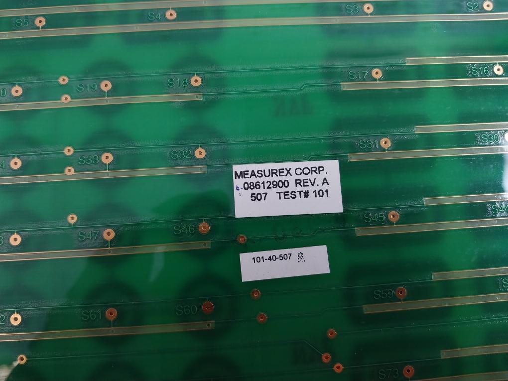 Measurex 8612900 Standard Matrix 80 Button Membrane Keypad 04406400 Rev.A