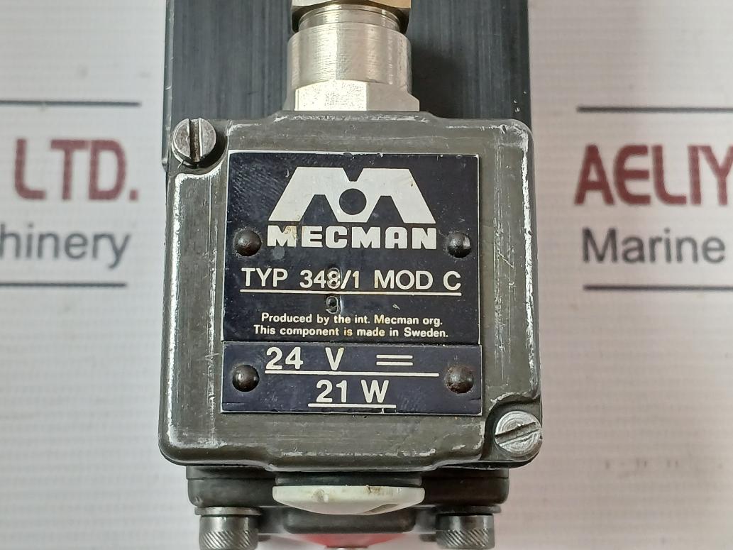 Mecman 348/1 Pneumatic Solenoid Valve Mod C 24V 21W