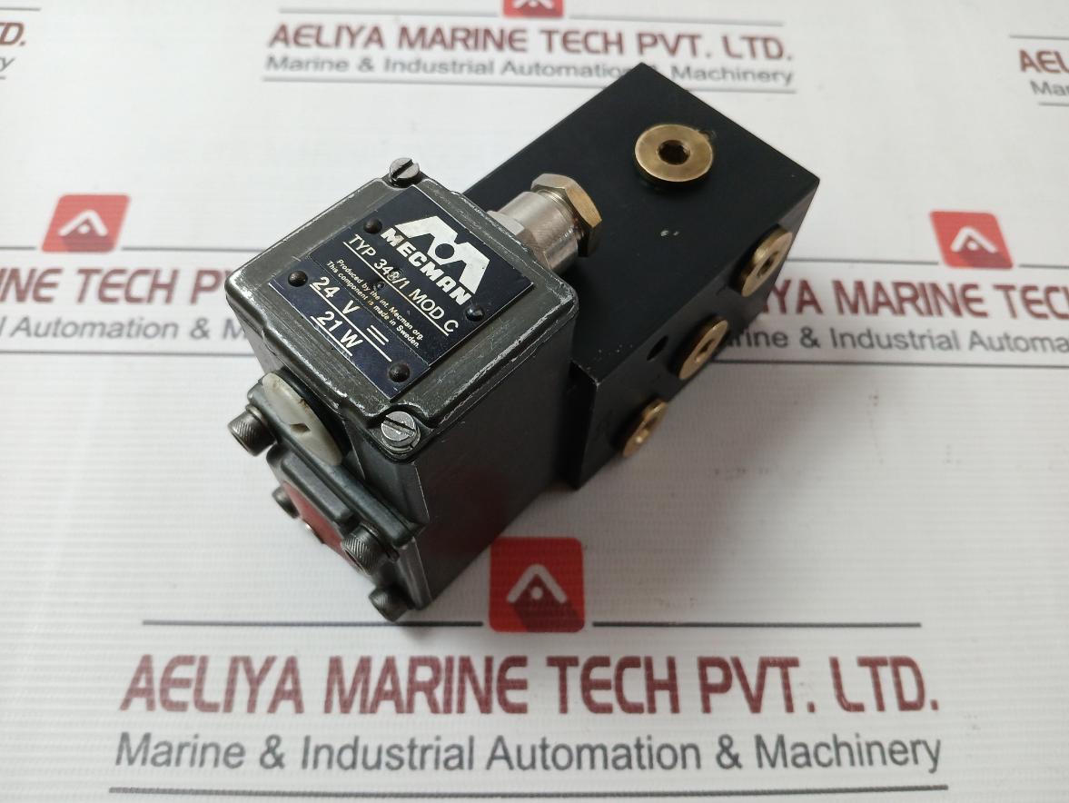 Mecman 348/1 Pneumatic Solenoid Valve Mod C 24V 21W