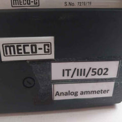 Meco-g It/Iii/502 Analog Ammeter 0.5-5/10A