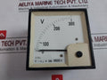 Meco-v S96 Ac Moving Iron Din Panel Ammeter & Voltmeter 0-300V