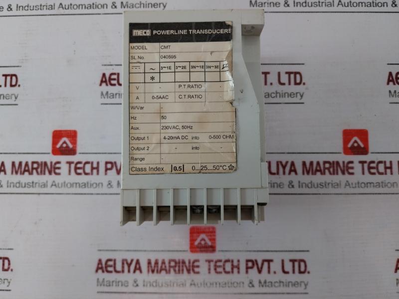 Meco Cmt Powerline Transducer 0-5Aac 50Hz 4-20Ma Dc Into 0-500 Ohm