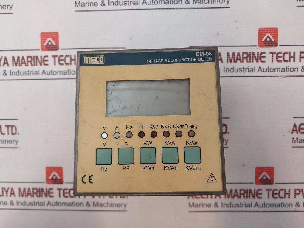 Meco Em08 Single Phase Multifunction Meter 300Vac 5A
