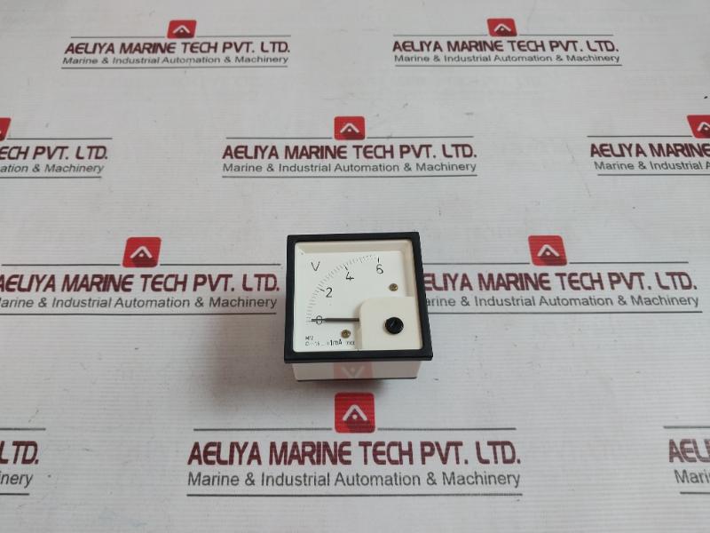 Meco M72 Mc Din Panel Analog Voltmeter 0-1Ma/3D Dc 101819 0-6V