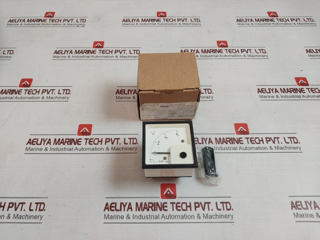 Meco M72 Mc Din Panel Analog Voltmeter 0-1Ma/3D Dc 101819 0-6V
