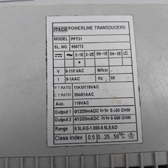 Meco Pft31 Element Power Factor Transducer 110Vac 11Kv/110Vac