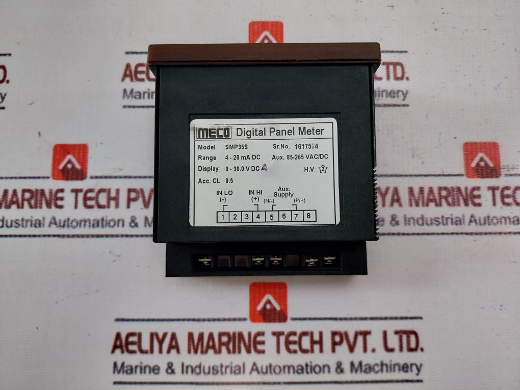 Meco Smp35s Digital Panel Meter 0-30.0 Vdc 4-20ma Dc