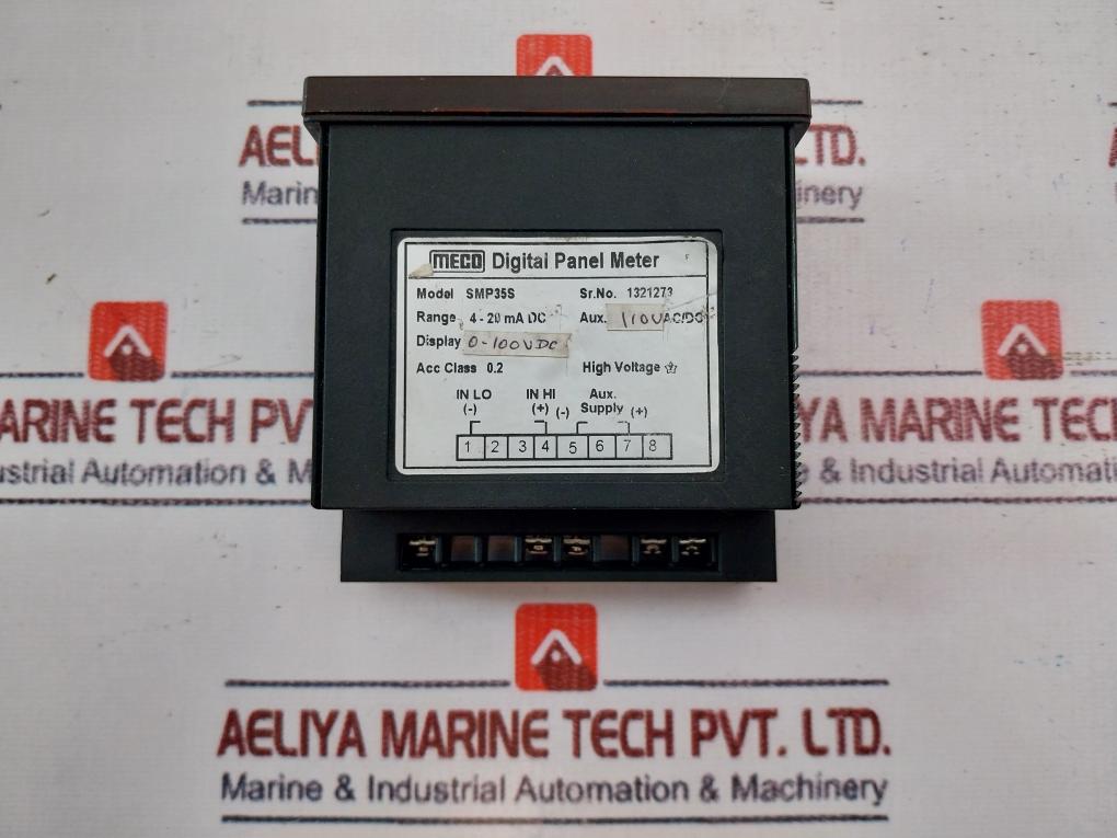 Meco Smp35s Digital Panel Meter 4-20ma Dc 0-100 Vdc