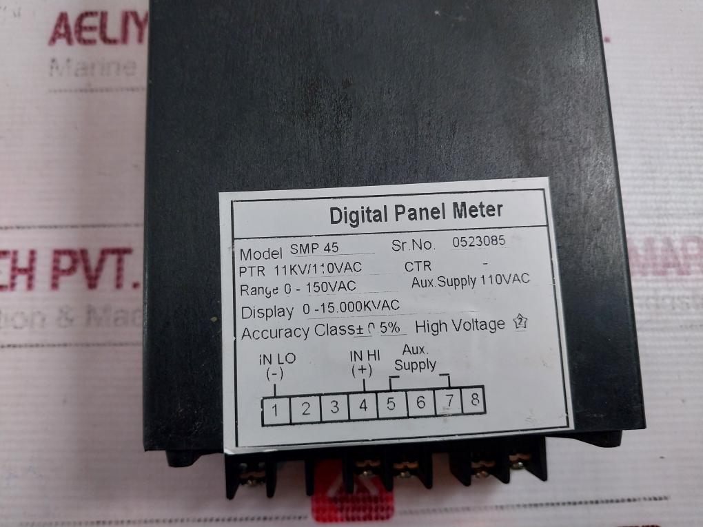 Meco Smp 45 Digital Panel Meter 11Kv/110Vac 0-150Vac