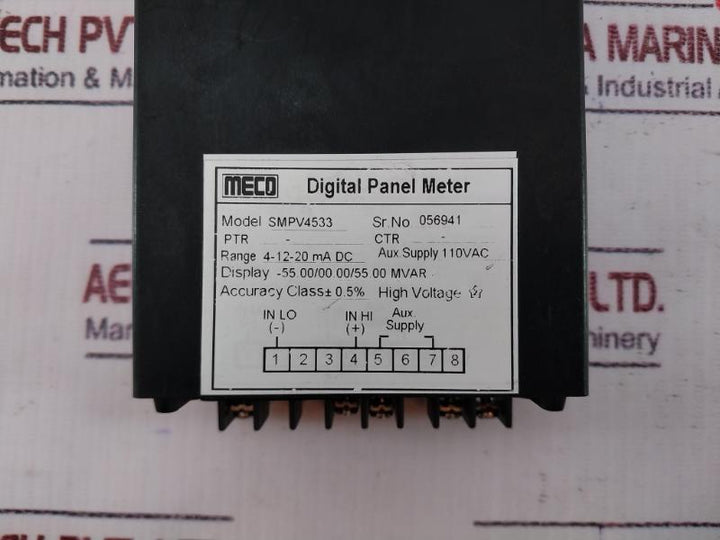Meco Smpv4533 Digital Panel Meter 4-12-20 Ma Dc