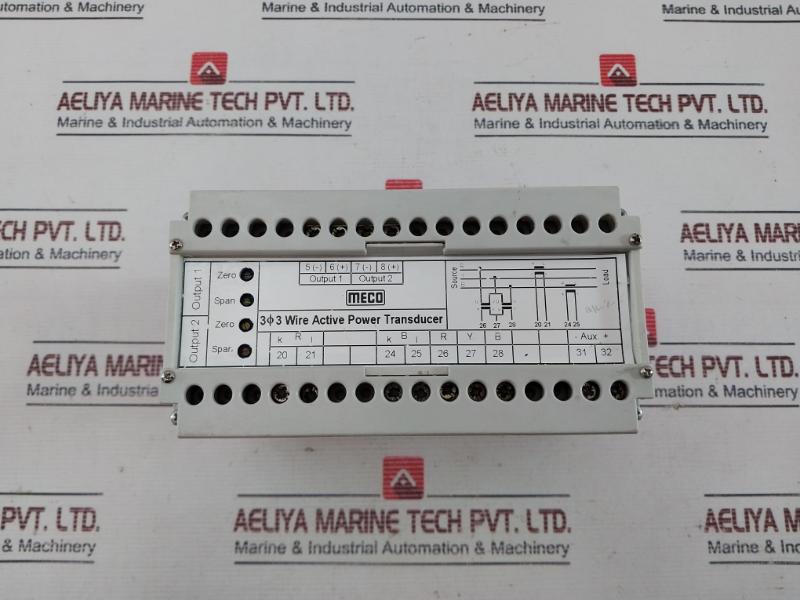 Meco Wt33 Powerline Transducer 0-110Vac 4-20Madc Output 0-55Mw 3500/1Aac