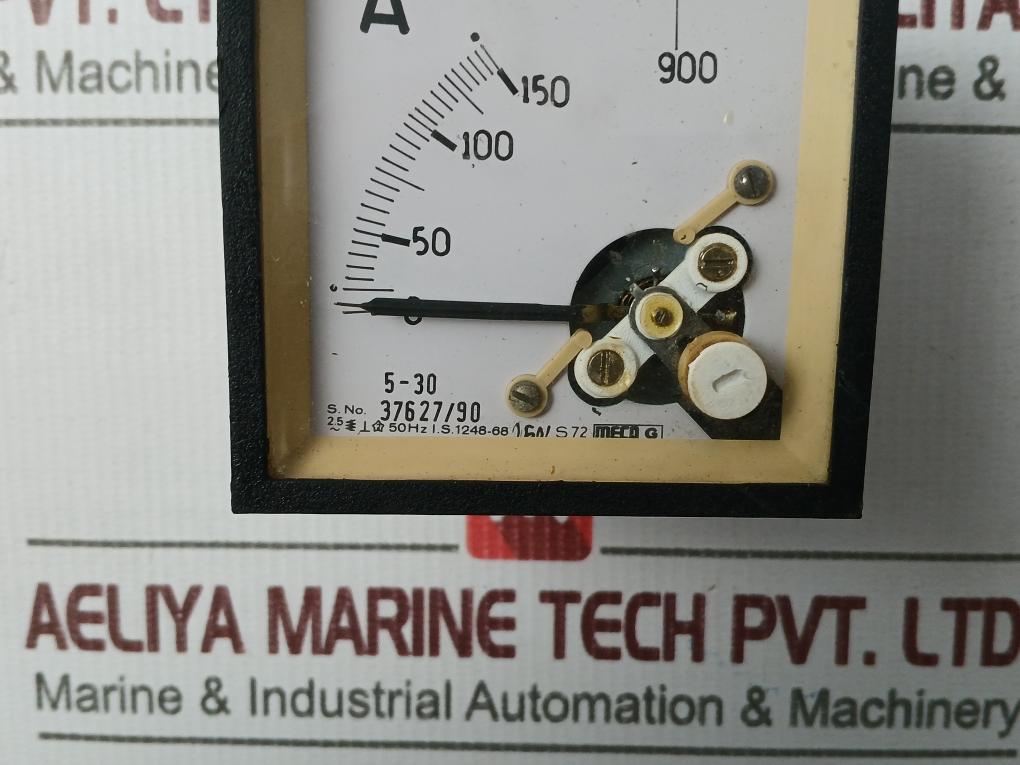 Meco G S72 Analog Panel Ammeter 0-150/900 A