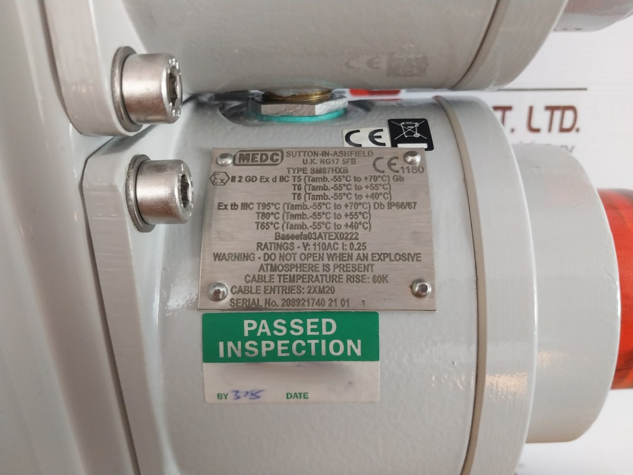 Medc Sm87Hxb Joule Ex Xenon Beacon Range 110Vac 60K Ip66/67 2Xm20