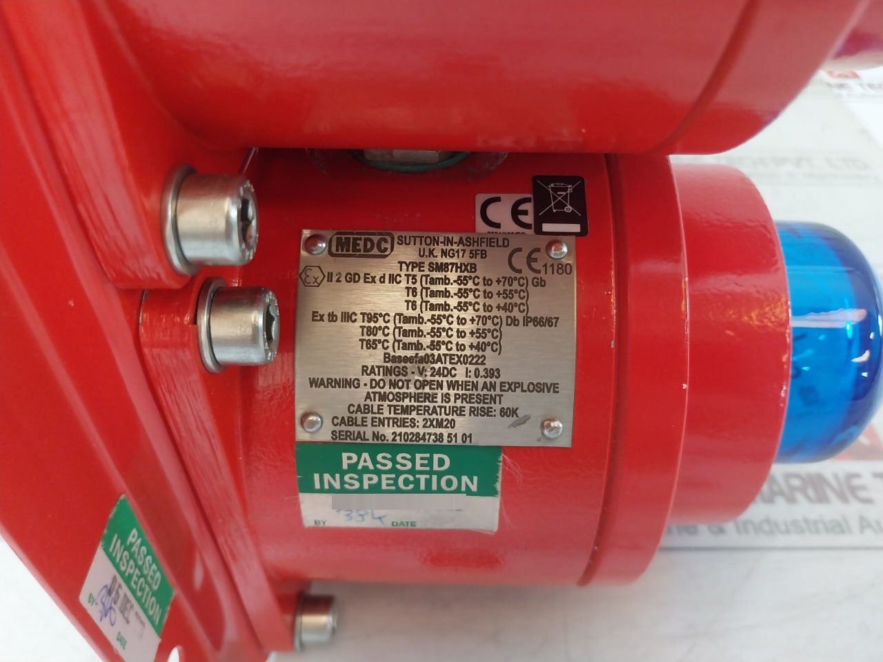 Medc Sm87Hxb Joule Ex Xenon Beacon Range 24Vdc 60K Ip66/67