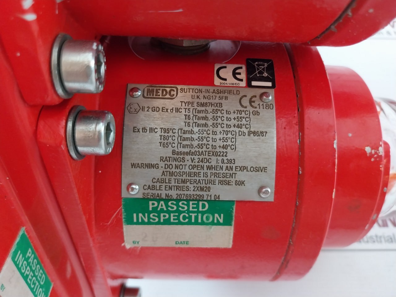 Medc Sm87Hxb Xenon Beacon Range 24V Dc 0.393A Baseefa03Atex0222 60K