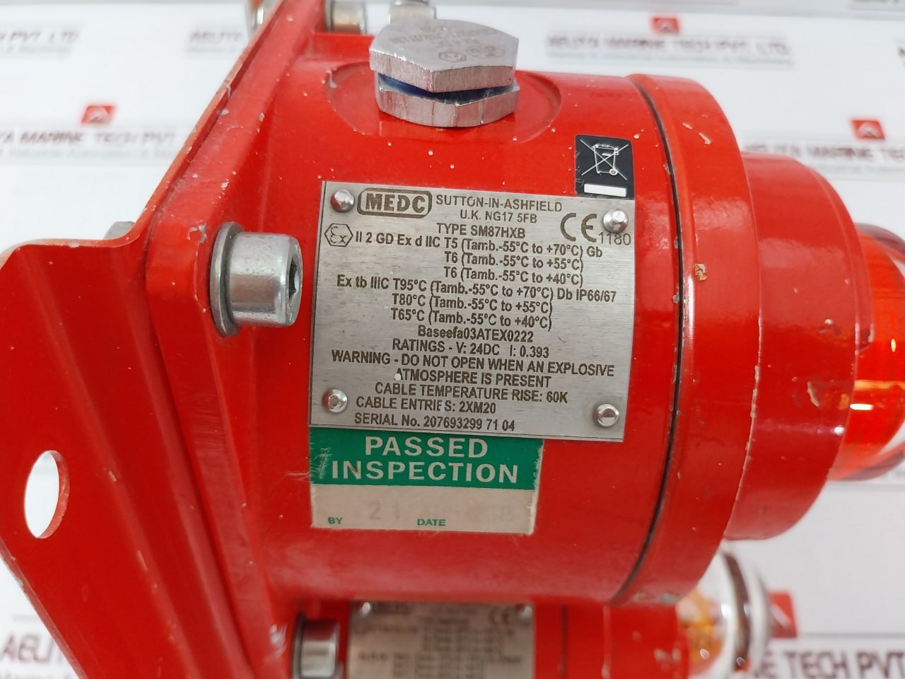 Medc Sm87Hxb Xenon Beacon Range 24V Dc 0.393A Baseefa03Atex0222 60K