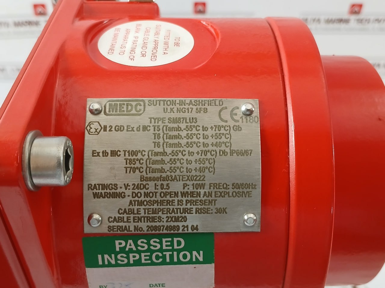 Medc Sm87Lu3 Joule Ex Xenon Range Ip66/67 24V Dc 10W 50/60Hz