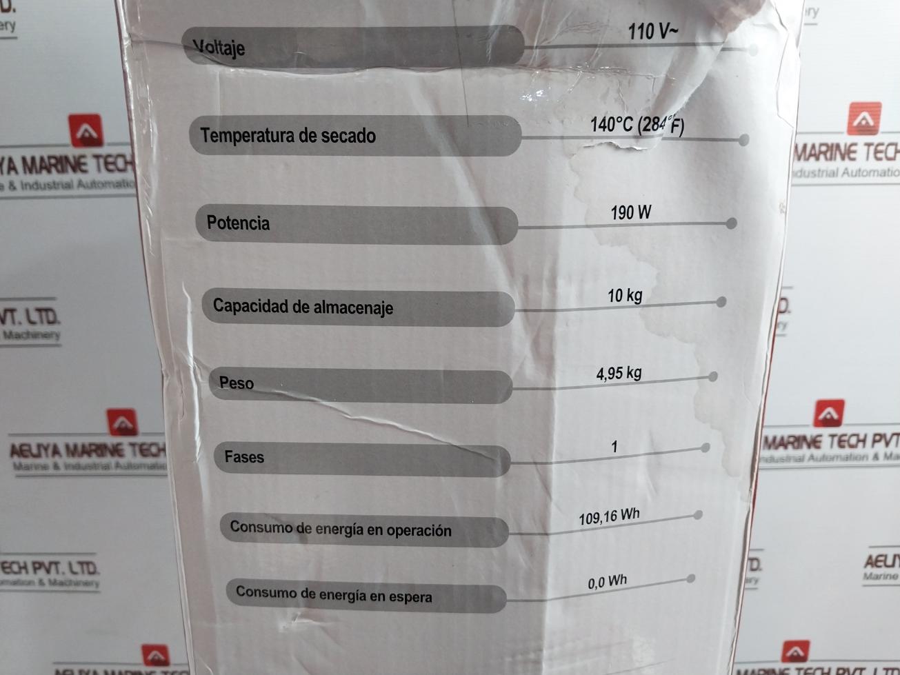 Mega Force Rf57333 Portable Electrode Drying Oven 10K 110V 50/60Hz 190W 109.16Wh
