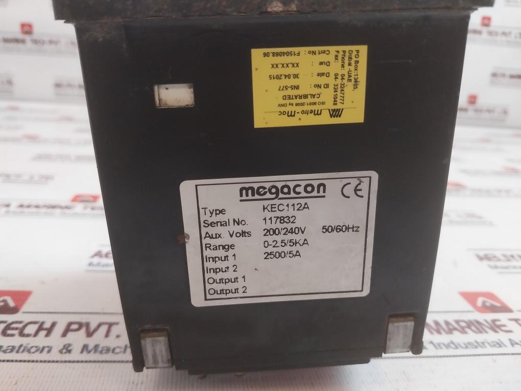 Megacon Kec112A 3 Phase Overcurrent Guard 200/240V 50/60Hz