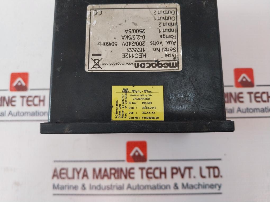 Megacon Kec112E, 3 Phase Overcurrent Guard 200/240V 50/60Hz