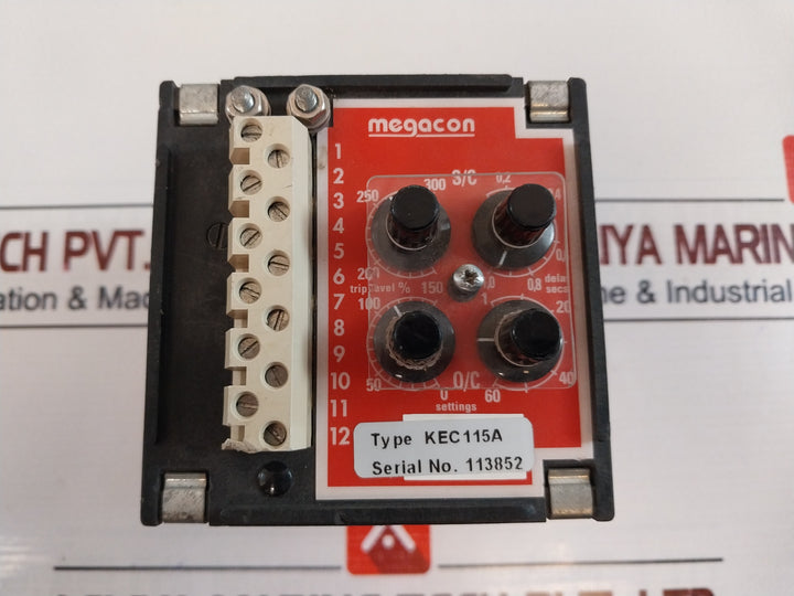 Megacon Kec115A 3 Phase Short Circuit Guard Meter 200/240V 50/60Hz