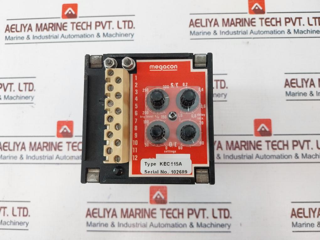Megacon Kec115A, 3 Phase Short Circuit Guard Meter 200/240V 50/60Hz
