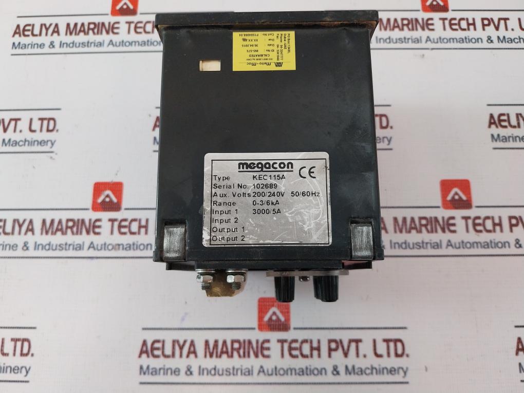 Megacon Kec115A, 3 Phase Short Circuit Guard Meter 200/240V 50/60Hz