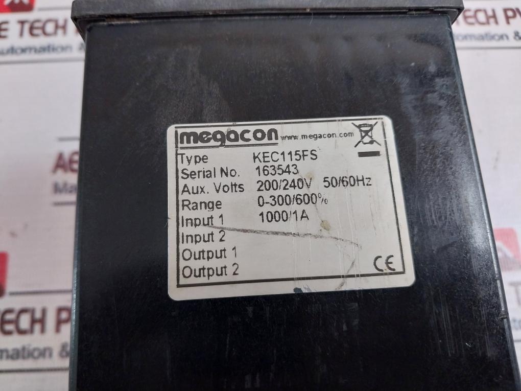 Megacon Kec115Fs 3 Phase Short Circuit Guard Range: 0-300/600% 200/240V 50/60Hz