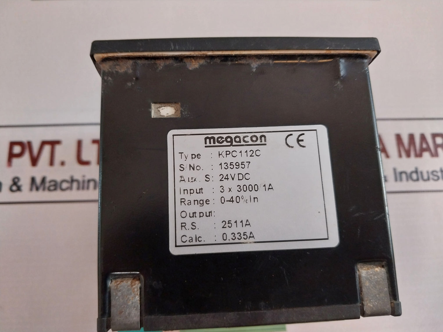 Megacon Kpc112C Differential Current Guard Meter 24V Dc