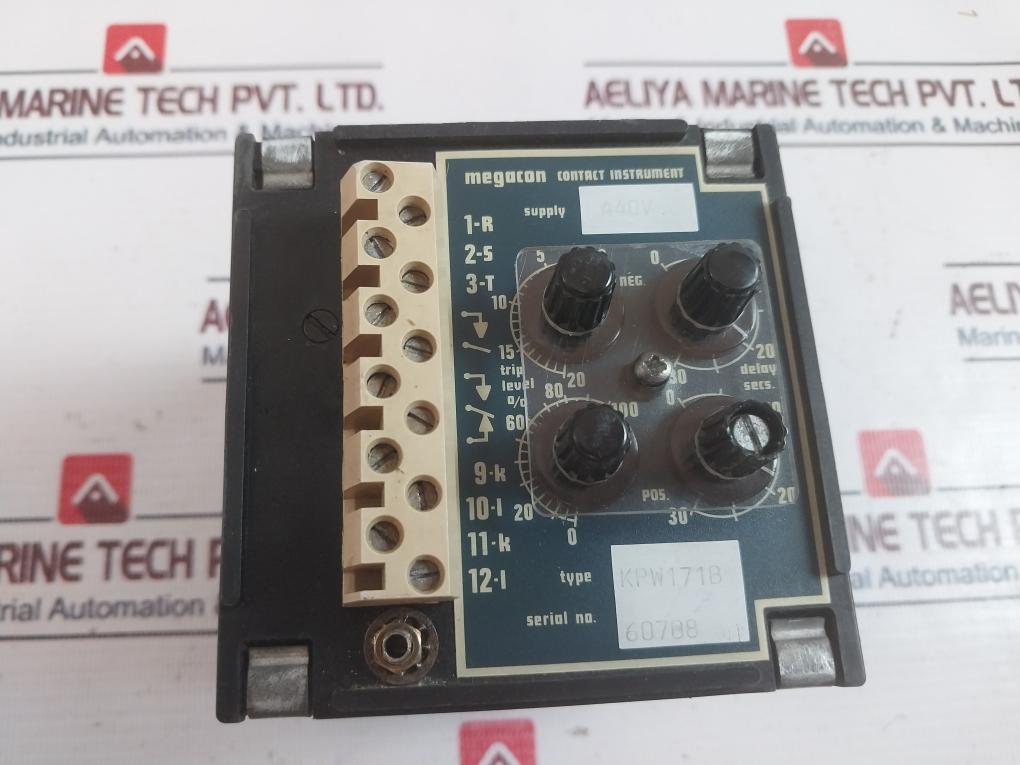 Megacon Kpw171B Reverse Power Overload Protection Output Relay 440V