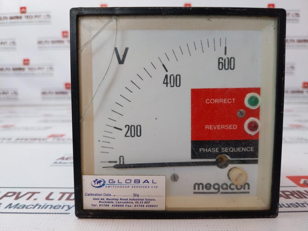 Megacon Ksp 34 Phase Monitoring Voltmeter