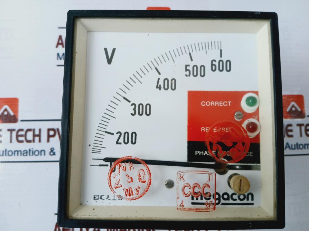 Megacon Ksp 34 Phase Monitoring Voltmeter 440V 50/60Hz