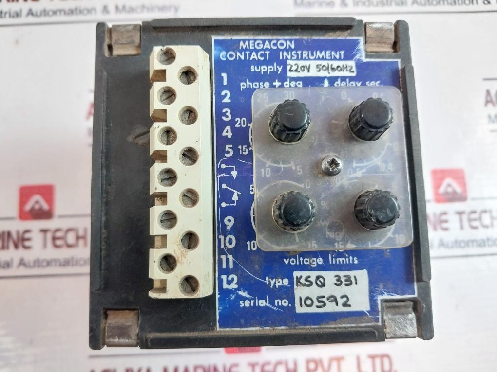 Megacon Ksq 331 Synchronising Relay 220V 50/60Hz