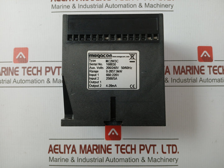 Megacon Mc2W3C Power Transducer 0-2857.9Kw 200/240V 50/60Hz