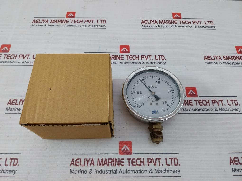 Mei En 837-1 Manometer Pressure Gauge -1 To 1.5 Bar 1907050089