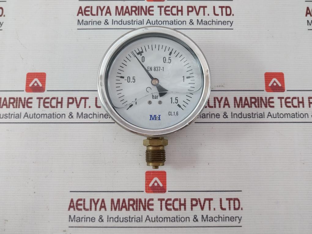 Mei En 837-1 Manometer Pressure Gauge -1 To 1.5 Bar 1907050089